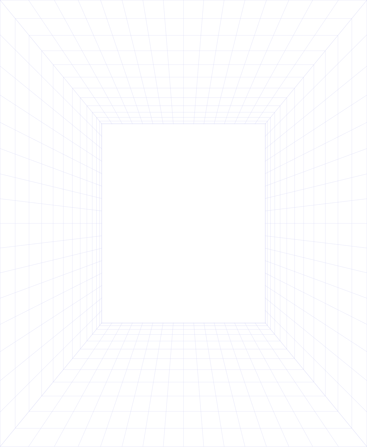 Indigo perspective grid tunnel background