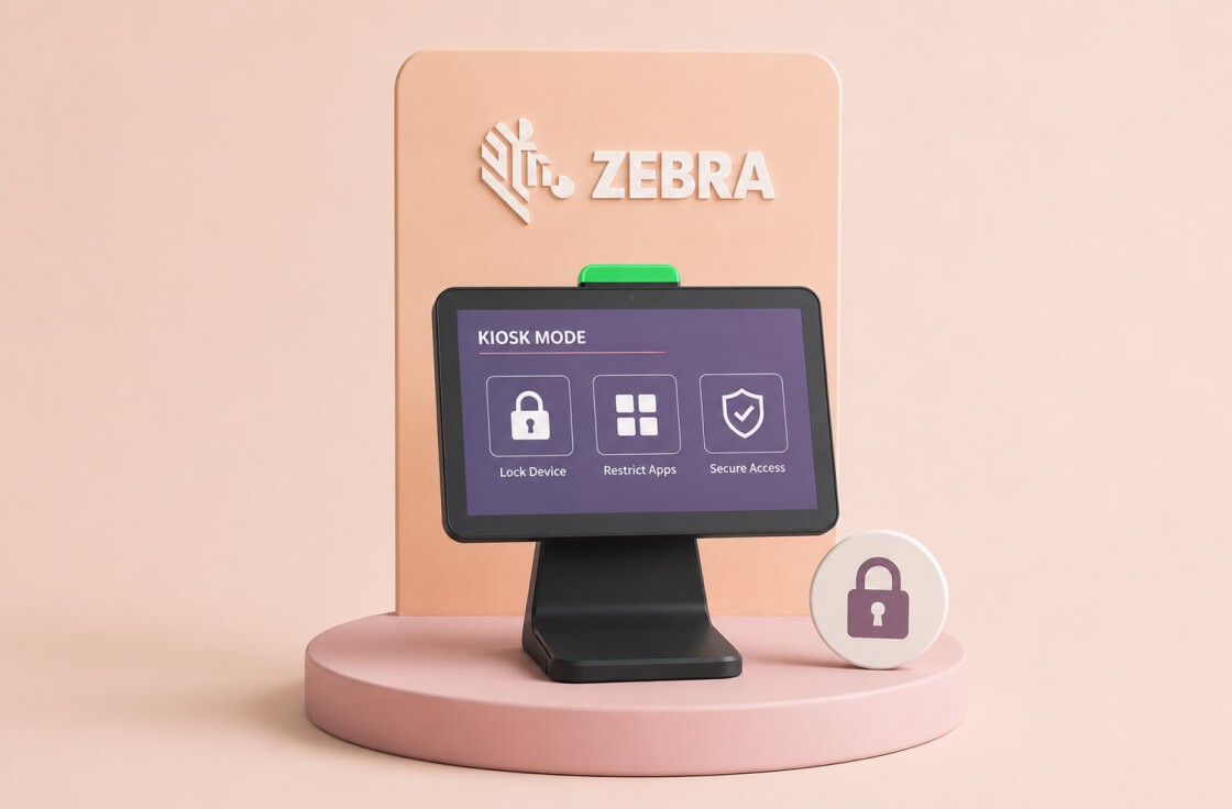 Kiosk mode on Zebra devices - illustration